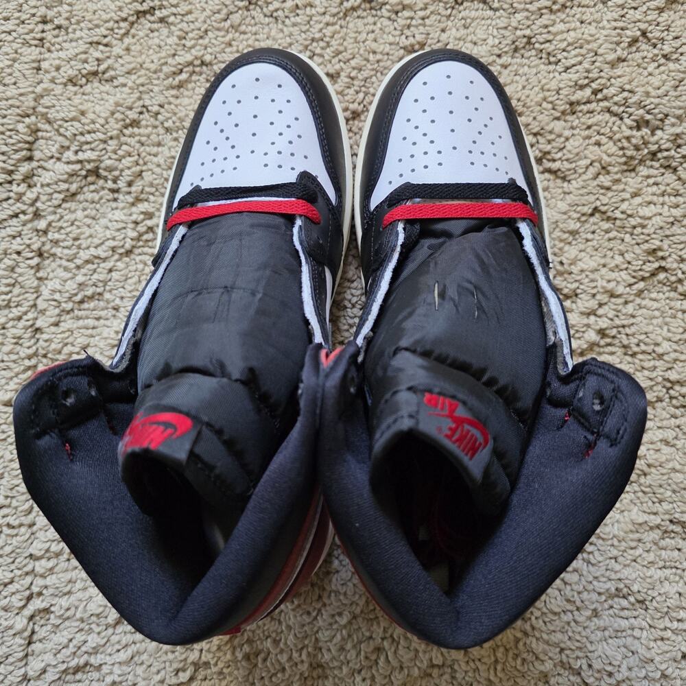 Air Jordan 1 Retro OG High Black Toe Reimagined Brand New Sz 8.5 - Picture 5 of 10